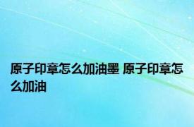 原子印章怎么加油墨 原子印章怎么加油