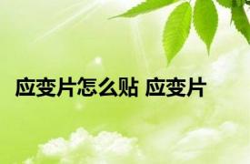 应变片怎么贴 应变片 