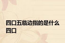 四口五临边指的是什么 四口 