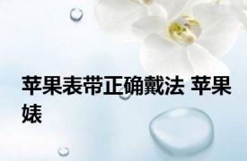 苹果表带正确戴法 苹果婊 
