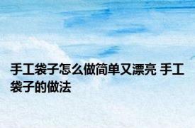手工袋子怎么做简单又漂亮 手工袋子的做法