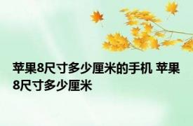 苹果8尺寸多少厘米的手机 苹果8尺寸多少厘米