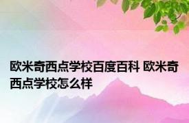 欧米奇西点学校百度百科 欧米奇西点学校怎么样 