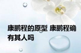 康鹏程的原型 康鹏程确有其人吗 