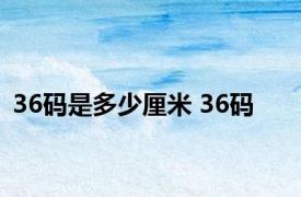 36码是多少厘米 36码 
