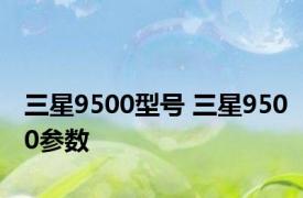 三星9500型号 三星9500参数 