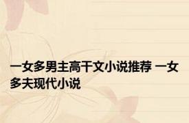 一女多男主高干文小说推荐 一女多夫现代小说 