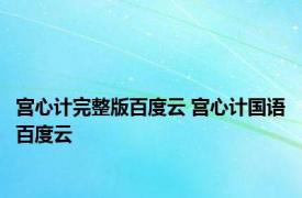 宫心计完整版百度云 宫心计国语百度云 