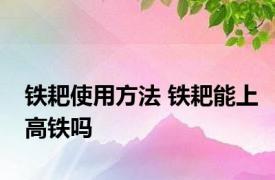 铁耙使用方法 铁耙能上高铁吗
