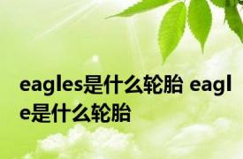 eagles是什么轮胎 eagle是什么轮胎
