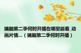 端脑第二季何时开播在哪里能看_动画片情...（端脑第二季何时开播）