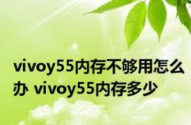 vivoy55内存不够用怎么办 vivoy55内存多少