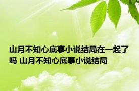 山月不知心底事小说结局在一起了吗 山月不知心底事小说结局