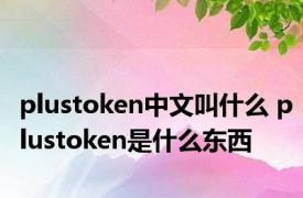 plustoken中文叫什么 plustoken是什么东西