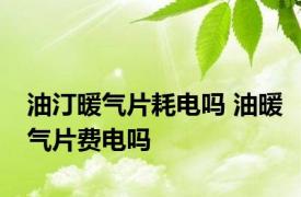油汀暖气片耗电吗 油暖气片费电吗 