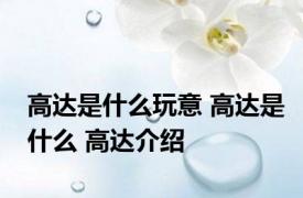 高达是什么玩意 高达是什么 高达介绍