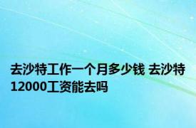 去沙特工作一个月多少钱 去沙特12000工资能去吗