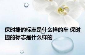 保时捷的标志是什么样的车 保时捷的标志是什么样的