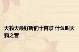 天籁天最好听的十首歌 什么叫天籁之音