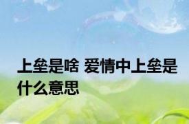 上垒是啥 爱情中上垒是什么意思 