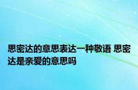 思密达的意思表达一种敬语 思密达是亲爱的意思吗 