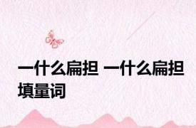 一什么扁担 一什么扁担填量词 