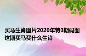 买马生肖图片2020年特3期码图 这期买马买什么生肖