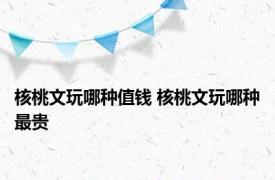 核桃文玩哪种值钱 核桃文玩哪种最贵 