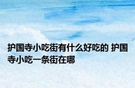 护国寺小吃街有什么好吃的 护国寺小吃一条街在哪