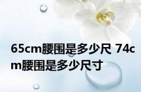 65cm腰围是多少尺 74cm腰围是多少尺寸