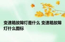 变速箱故障灯是什么 变速箱故障灯什么图标