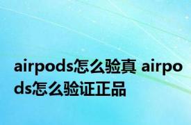 airpods怎么验真 airpods怎么验证正品