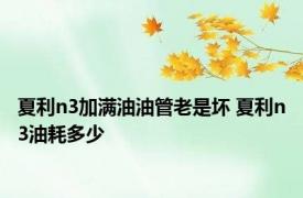 夏利n3加满油油管老是坏 夏利n3油耗多少
