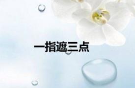 一指遮三点