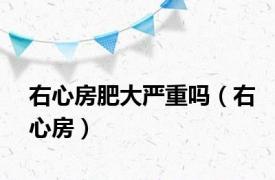 右心房肥大严重吗（右心房）