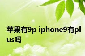 苹果有9p iphone9有plus吗