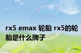 rx5 emax 轮胎 rx5的轮胎是什么牌子