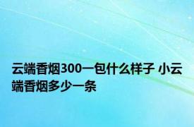 云端香烟300一包什么样子 小云端香烟多少一条