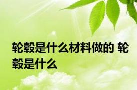 轮毂是什么材料做的 轮毂是什么
