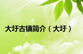 大圩古镇简介（大圩）