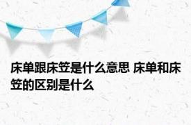 床单跟床笠是什么意思 床单和床笠的区别是什么