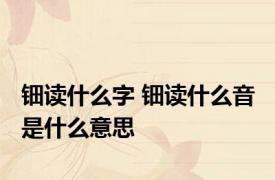 钿读什么字 钿读什么音 是什么意思