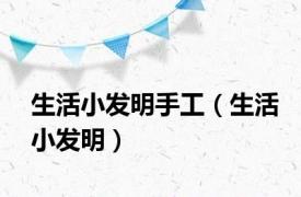 生活小发明手工（生活小发明）