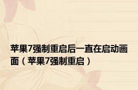 苹果7强制重启后一直在启动画面（苹果7强制重启）