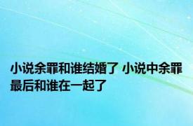 小说余罪和谁结婚了 小说中余罪最后和谁在一起了