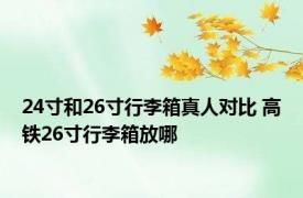 24寸和26寸行李箱真人对比 高铁26寸行李箱放哪