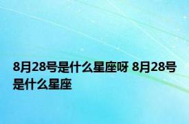 8月28号是什么星座呀 8月28号是什么星座