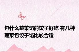 包什么蔬菜馅的饺子好吃 有几种蔬菜包饺子馅比较合适