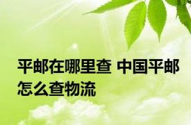 平邮在哪里查 中国平邮怎么查物流
