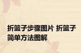 折篮子步骤图片 折篮子简单方法图解